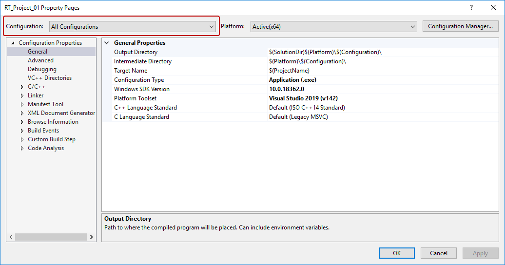 Create an RTX64 project in Visual Studio